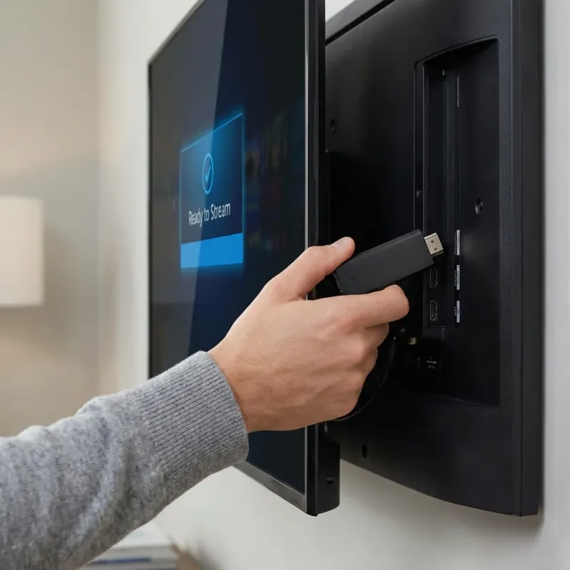 Setting up a Firestick on a smart TV